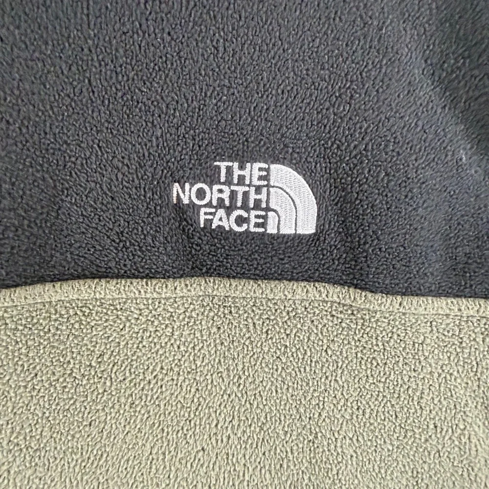 The North Face Fleece‎ Pullover XL Green Black Quarter Zip TKA 100 NF0A48KRBQW